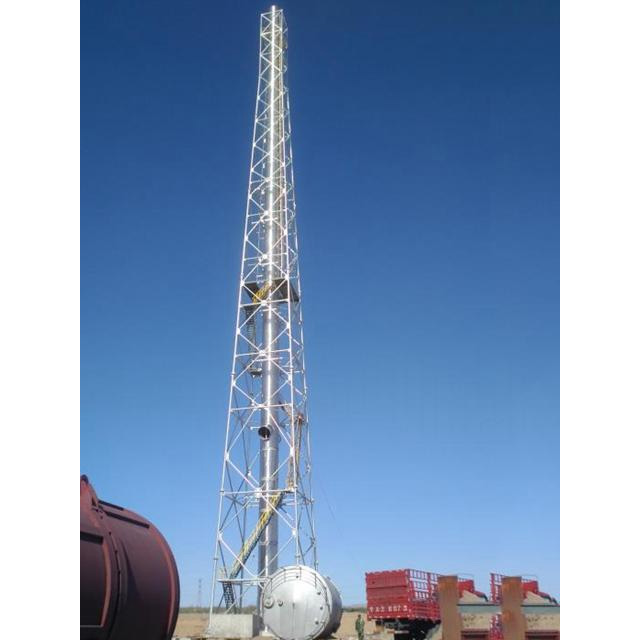 Chimenea de acero de la torre de la planta de energía