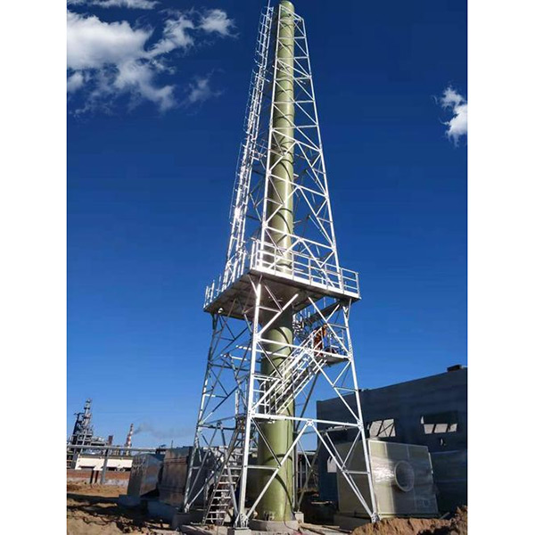 Chimenea de acero de la torre de la fábrica de acero